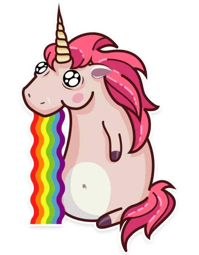 😻 Стикер «Stella the Unicorn» для Telegram