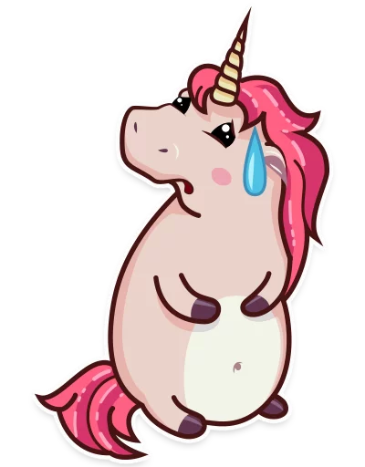 😓 Стикер «Stella the Unicorn» для Telegram