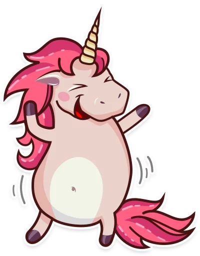 💃 Стикер «Stella the Unicorn» для Telegram