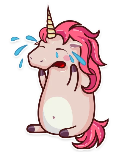 😭 Стикер «Stella the Unicorn» для Telegram