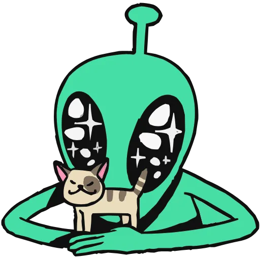 🛸 Эмодзи «Неопознанные Летающие Обаяшки» для Telegram