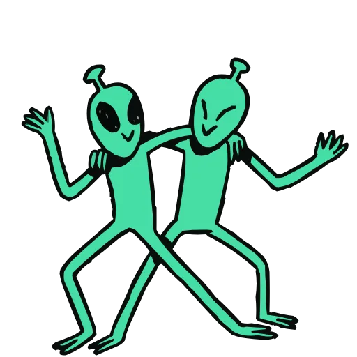 🛸 Эмодзи «Неопознанные Летающие Обаяшки» для Telegram