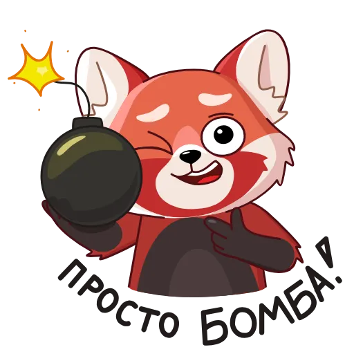💣 Стикер «UniLecs Panda» для Telegram