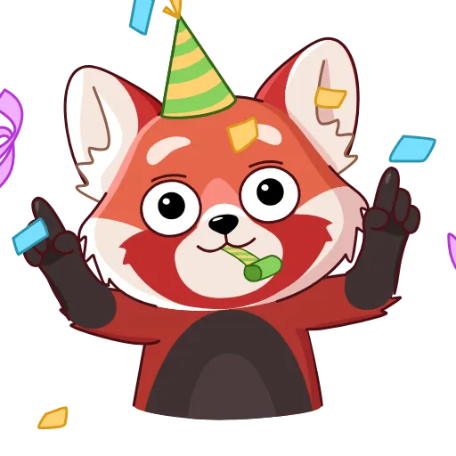 🥳 Стикер «UniLecs Panda» для Telegram