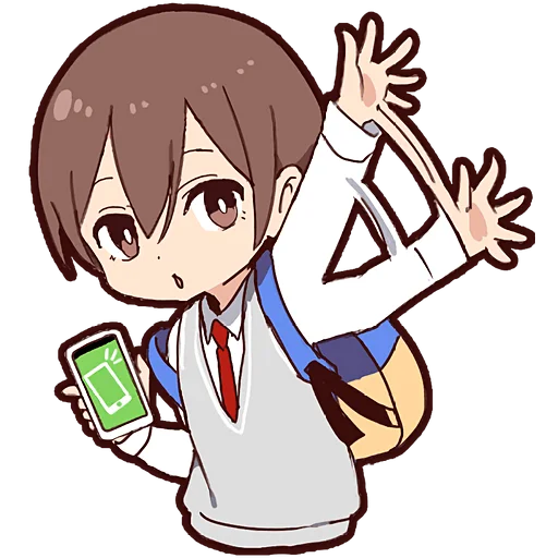 👋 Стикер «Юный кун» для Telegram