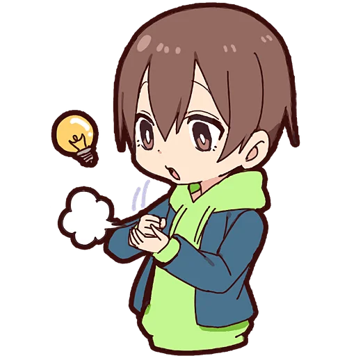 💡 Стикер «Юный кун» для Telegram