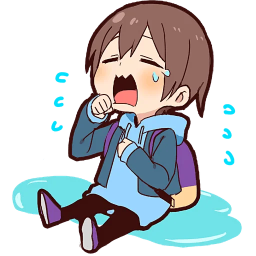 😭 Стикер «Юный кун» для Telegram