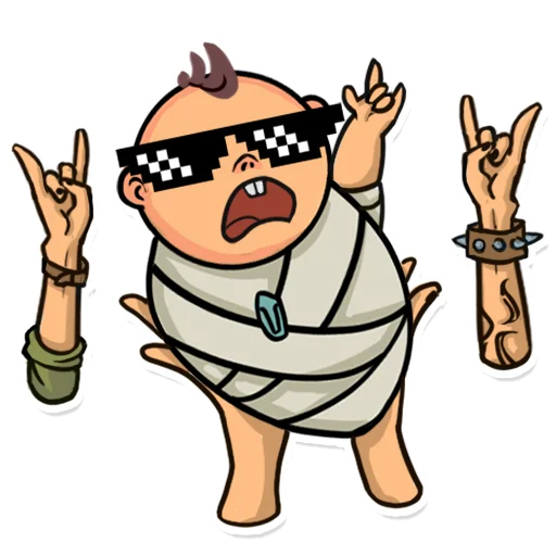 😎 Стикер «Дети без ярлыков» для Telegram