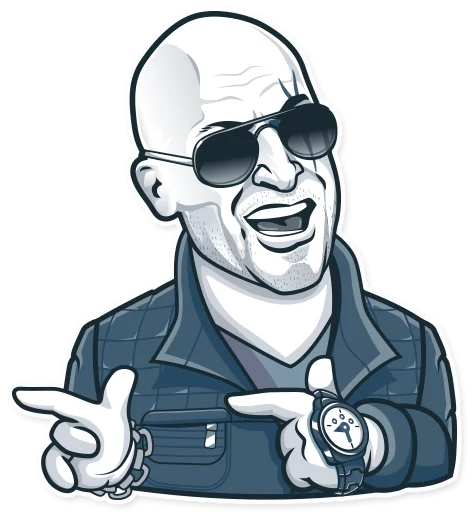 😎 Стикер «Знаменитости» для Telegram