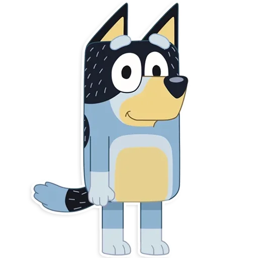 Стикерпак «Unofficial Bluey» для Telegram — обложка