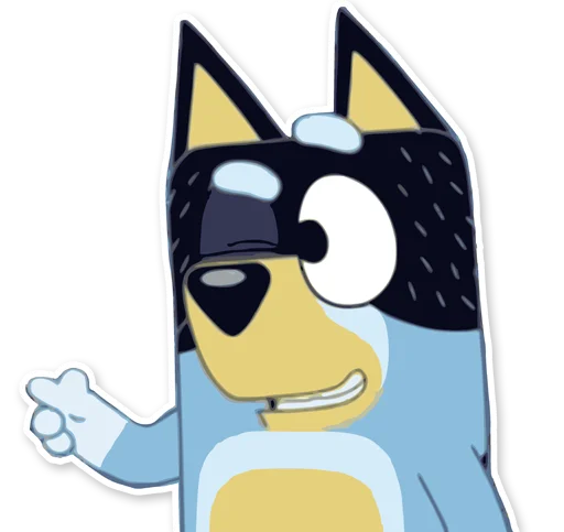 👈 Стикер «Unofficial Bluey» для Telegram