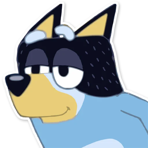 ☺ Стикер «Unofficial Bluey» для Telegram