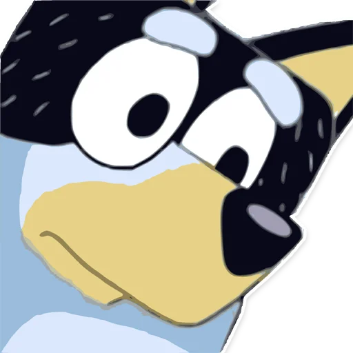 😵 Стикер «Unofficial Bluey» для Telegram