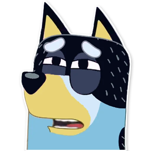 😩 Стикер «Unofficial Bluey» для Telegram
