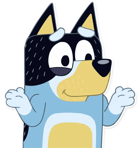 😅 Стикер «Unofficial Bluey» для Telegram