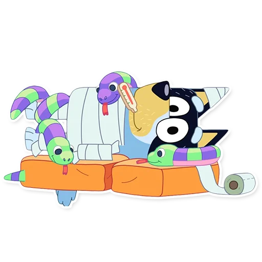 💊 Стикер «Unofficial Bluey» для Telegram