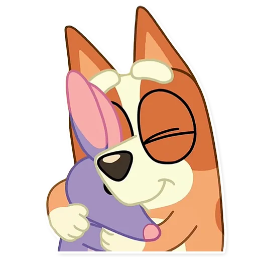 💗 Стикер «Unofficial Bluey» для Telegram
