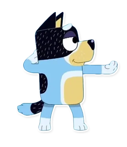 🕺 Стикер «Unofficial Bluey» для Telegram