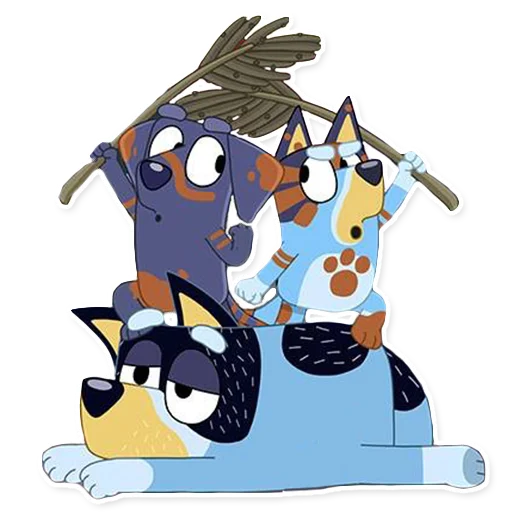 ⚔️ Стикер «Unofficial Bluey» для Telegram
