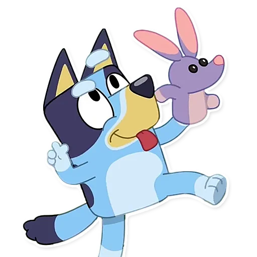 😛 Стикер «Unofficial Bluey» для Telegram