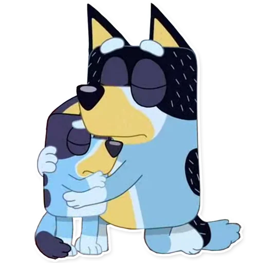 😢 Стикер «Unofficial Bluey» для Telegram