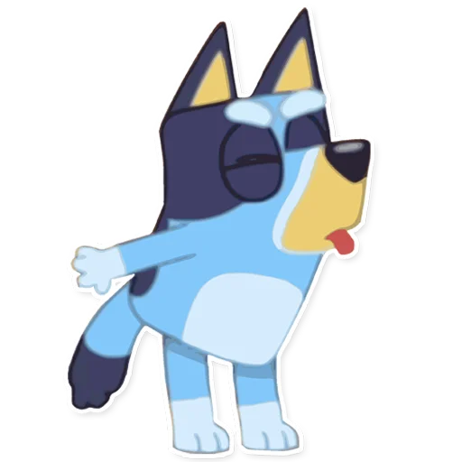 😝 Стикер «Unofficial Bluey» для Telegram