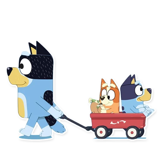 🚲 Стикер «Unofficial Bluey» для Telegram