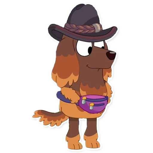👒 Стикер «Unofficial Bluey» для Telegram