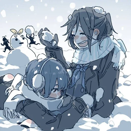 ❄️ Стикер «Девушки» для Telegram