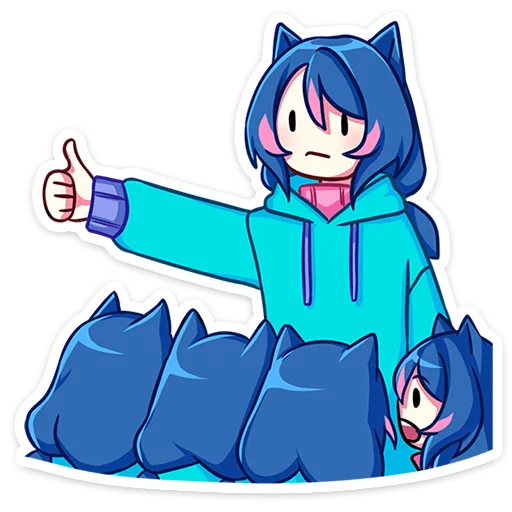👍 Стикер «Уня» для Telegram