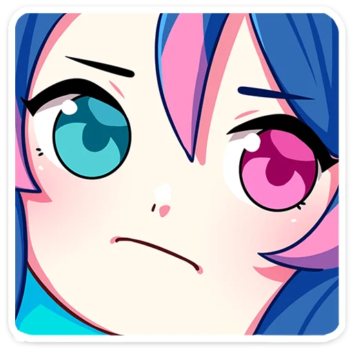 😟 Стикер «Уня» для Telegram