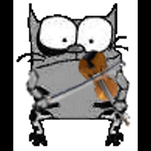 🎻 Стикер «Упячка котэ с попкорном» для Telegram