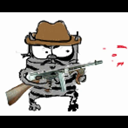 🙅 Стикер «Упячка котэ с попкорном» для Telegram