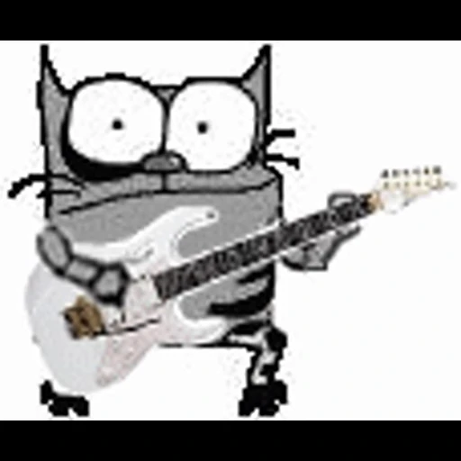 🎸 Стикер «Упячка котэ с попкорном» для Telegram