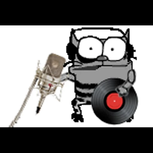 🎤 Стикер «Упячка котэ с попкорном v2» для Telegram