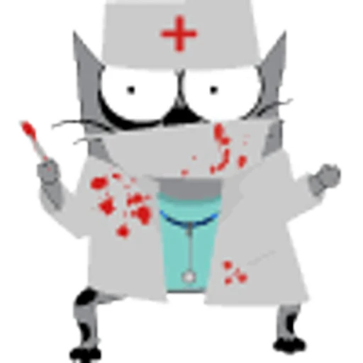 🧑‍⚕️ Стикер «Упячка котэ с попкорном v2» для Telegram
