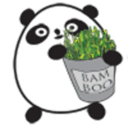 🐼 Стикер «Упячка котэ с попкорном v2» для Telegram
