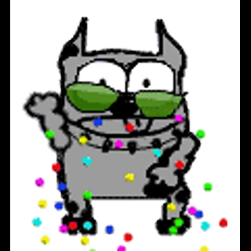 😎 Стикер «Упячка котэ с попкорном v2» для Telegram