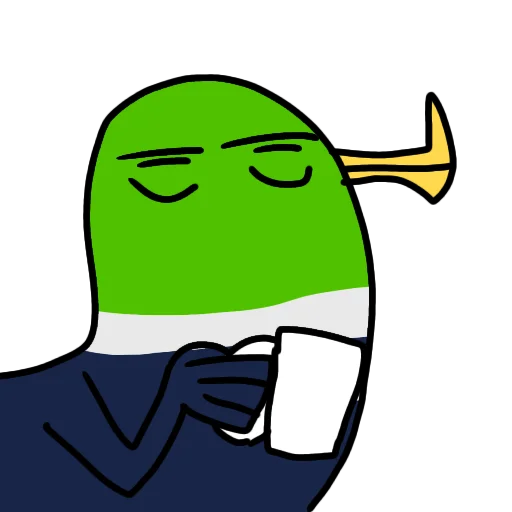 ☕️ Стикер «Упоротый блоптоп» для Telegram