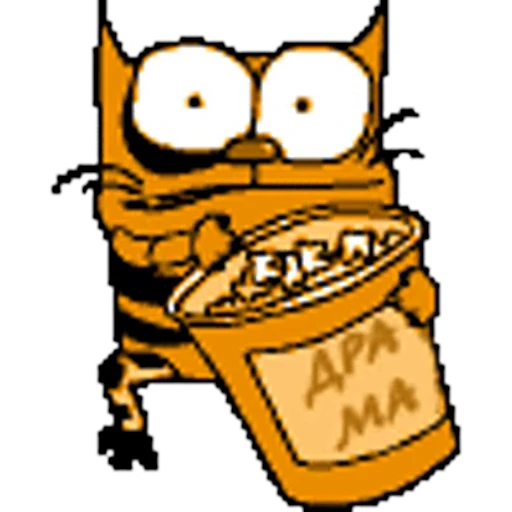 🐈 Стикер «КОТ УПЯЧКА» для Telegram