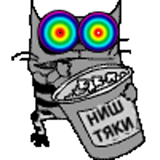 💊 Стикер «КОТ УПЯЧКА» для Telegram