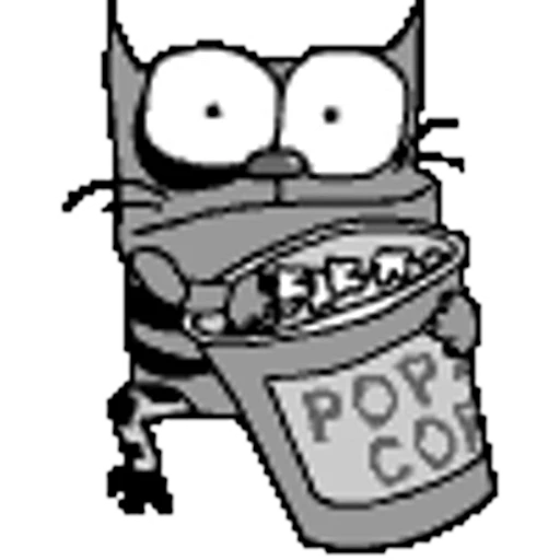 💀 Стикер «КОТ УПЯЧКА» для Telegram