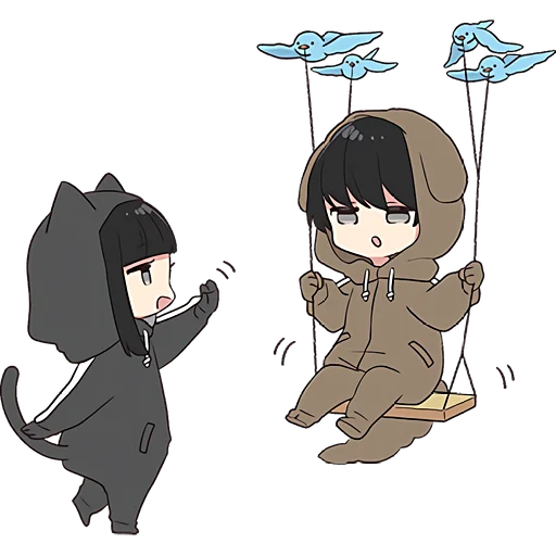 ☁ Стикер «Юрудура тян 5» для Telegram