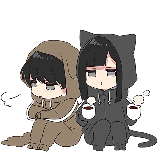 ☕ Стикер «Юрудура тян 5» для Telegram