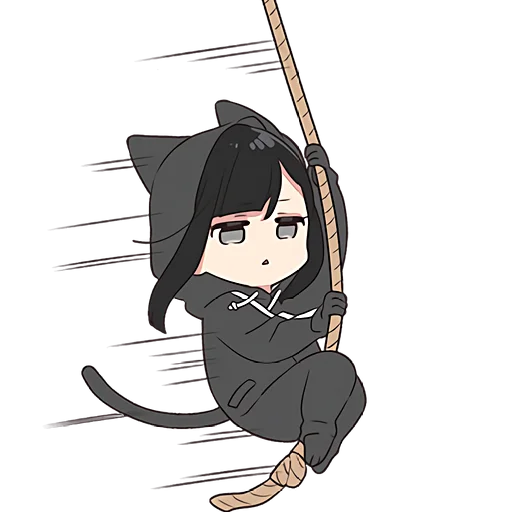 🙊 Стикер «Юрудура тян 5» для Telegram
