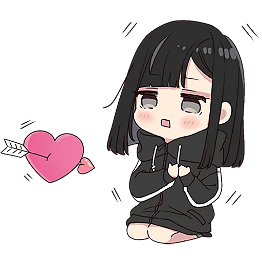 💘 Стикер «Юрудура тян 6» для Telegram
