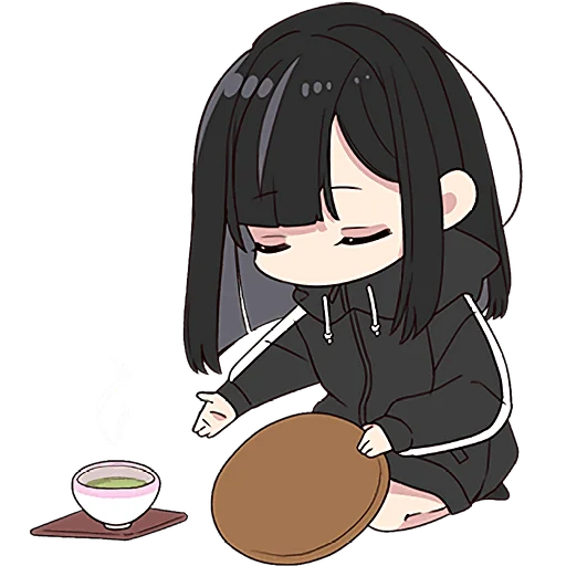 ☕ Стикер «Юрудура тян 6» для Telegram