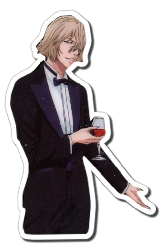 🍷 Стикер «URAHARA KISUKE [รקร]» для Telegram