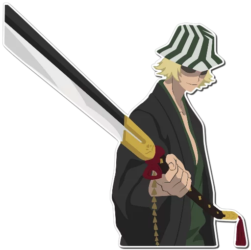 😏 Стикер «URAHARA KISUKE [รקร]» для Telegram