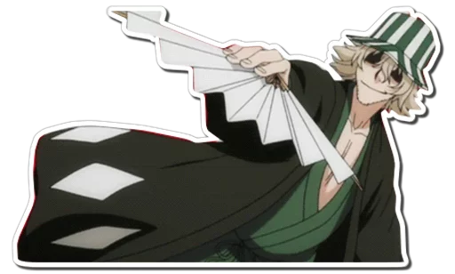 😬 Стикер «URAHARA KISUKE [รקร]» для Telegram